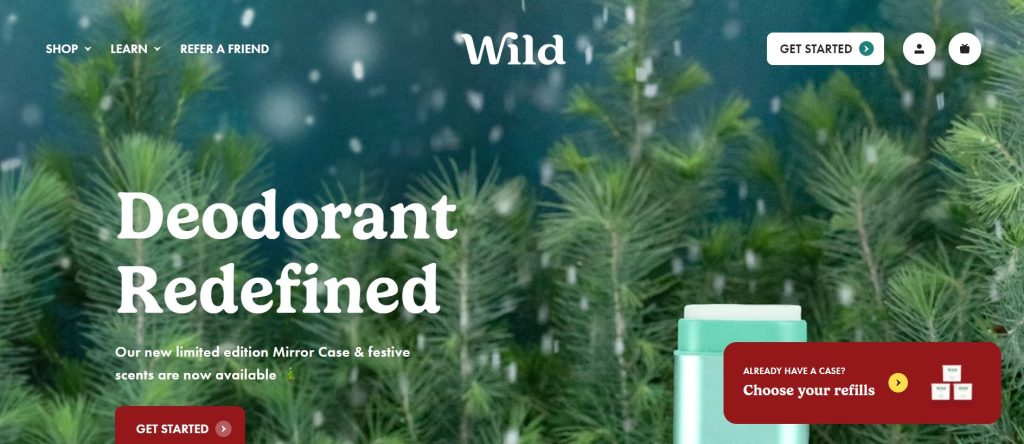 Wild Natural: Go Wild for a plastic-free natural deodorant that’s kind to your skin and the environment