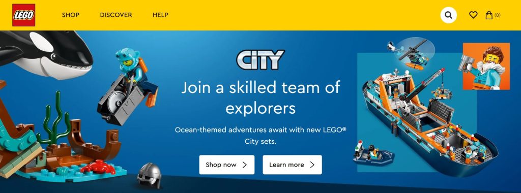 Lego: The world of Lego through games, videos, products and more