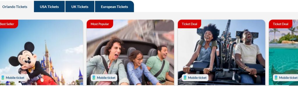 Attraction Tickets : We issue Real theme park tickets not vouchers or E-tickets