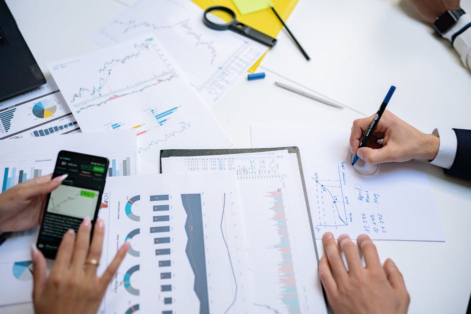 business team analyzing chat commerce data