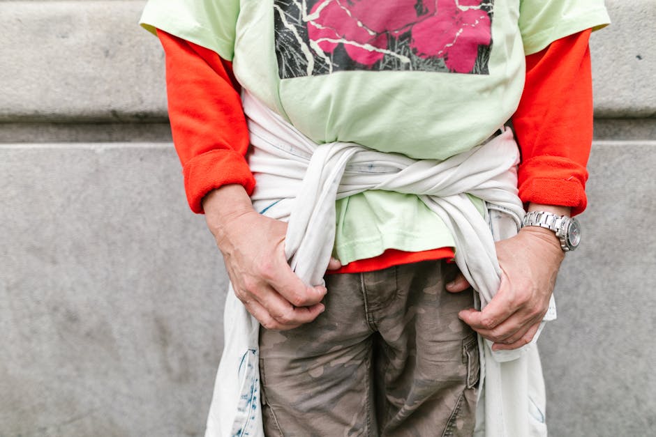 colorful streetwear outfit paris fashion week