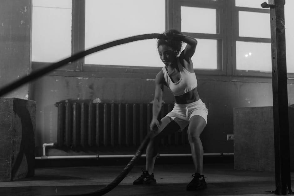 crossfit gym workout woman
