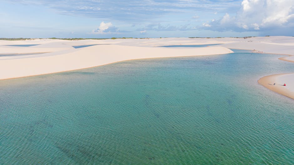 crystal clear lagoon in Lençóis Maranhenses national park