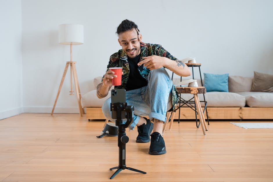 french influencer creating social media content
