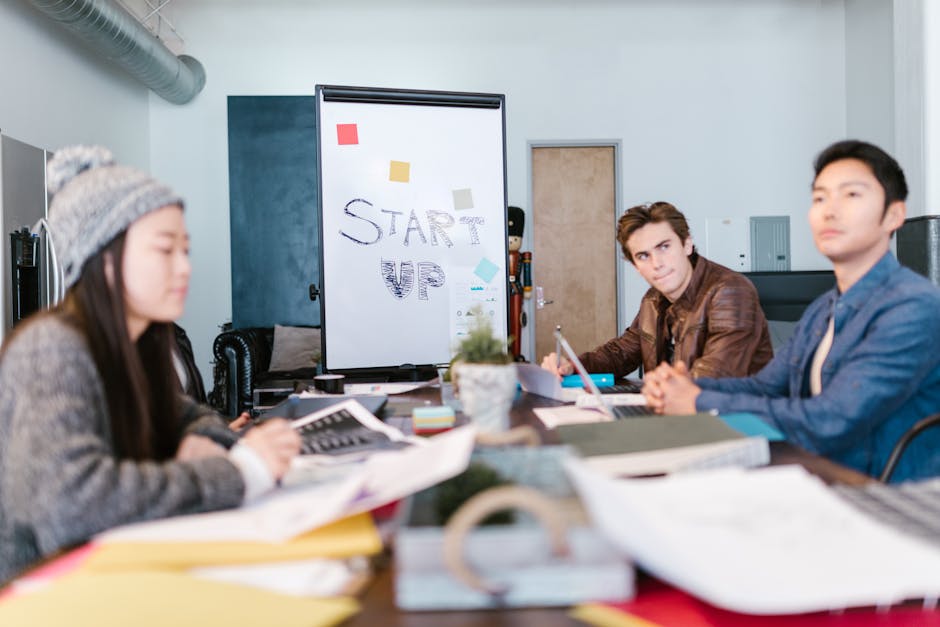 german tech startup team meeting