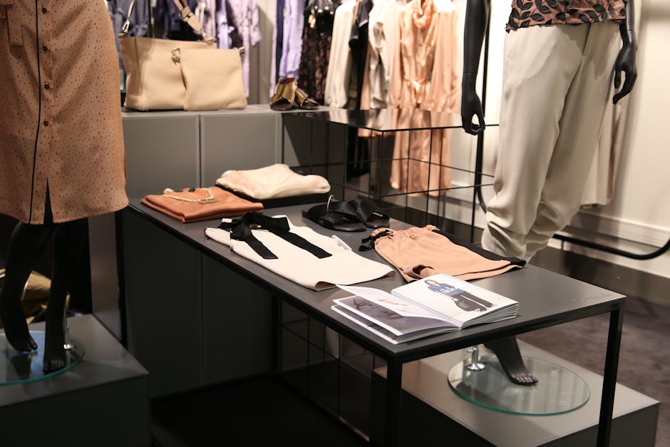 Interior of high-end German fashion boutique