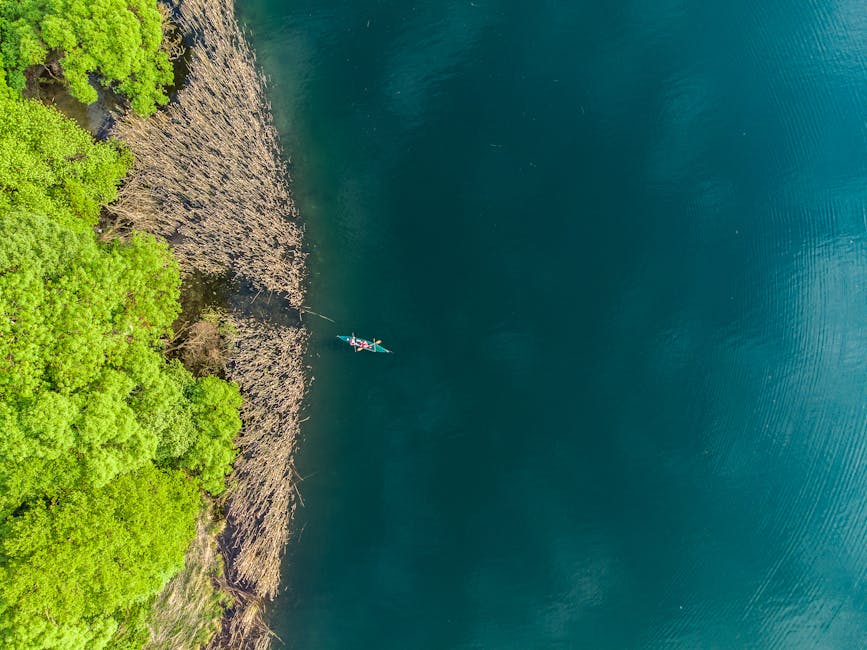 kayaking on Masurian lake Poland