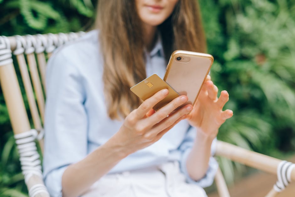 Mobile banking app French urban street