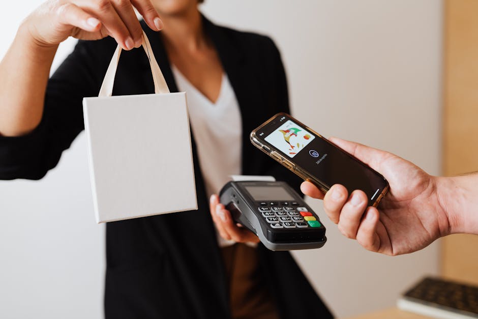 Mobile ecommerce checkout with gift wrapping on table