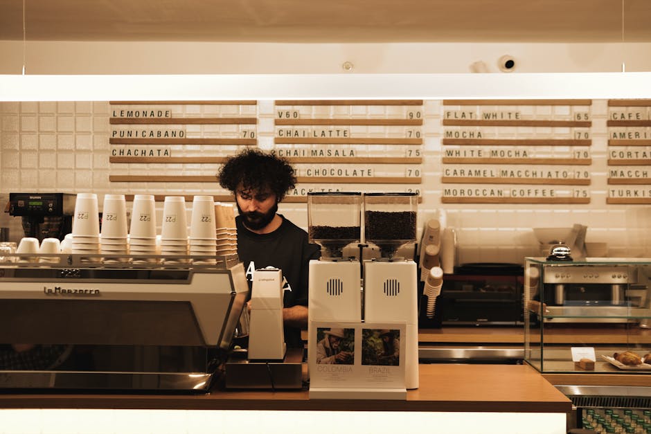modern coffee shop interior Spain
