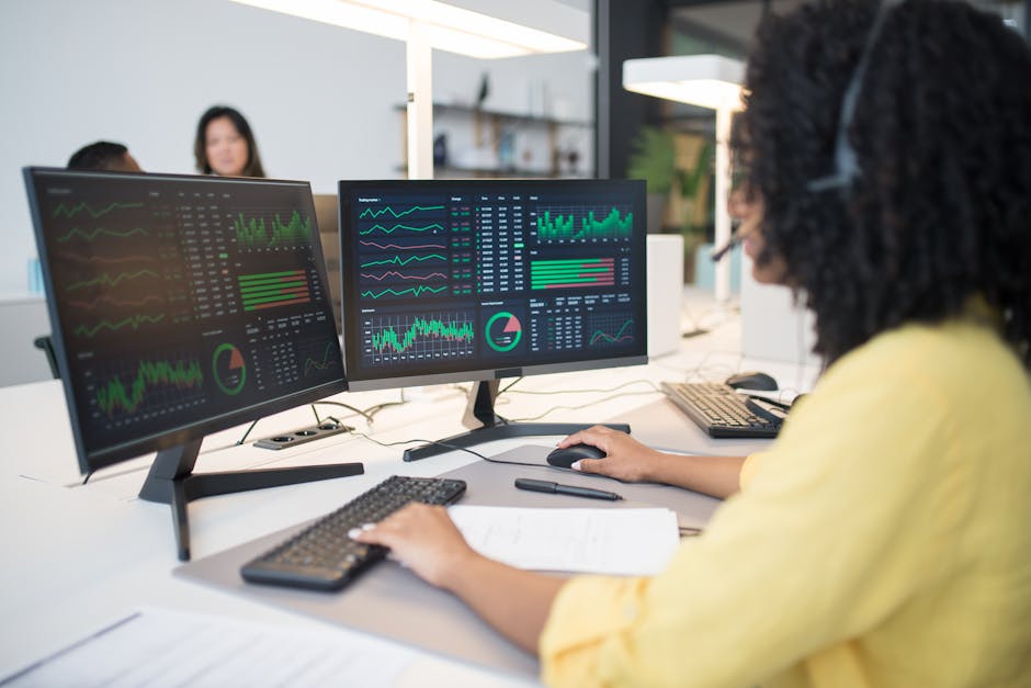 modern fintech office with screens showing transaction data in Brazil