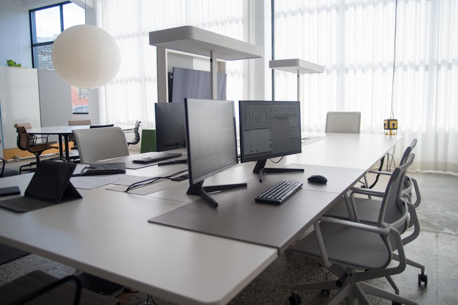 modern german office workspace