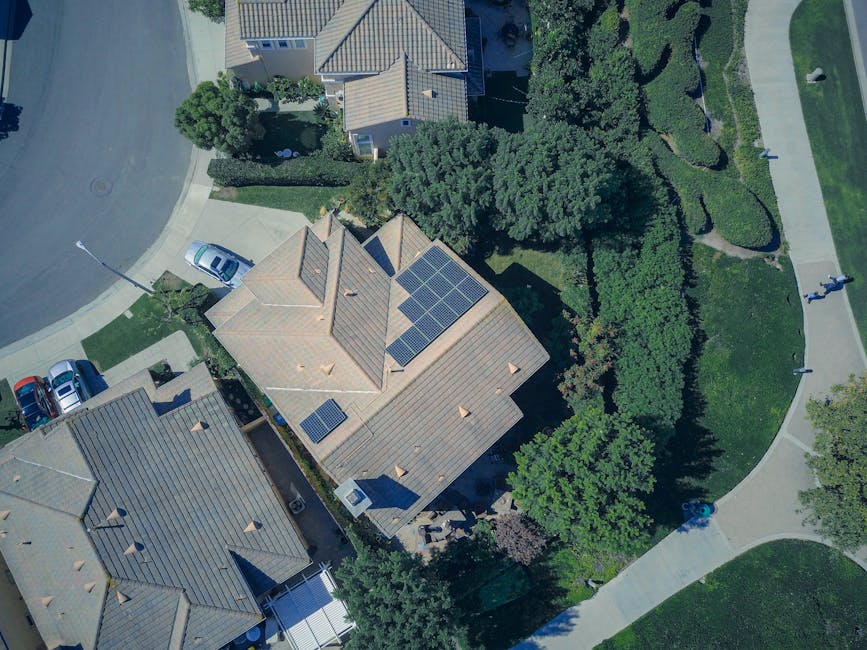 modern residential solar installation