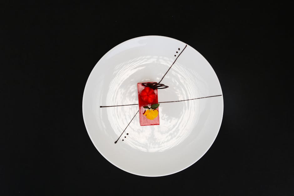 modern Spanish dessert plating