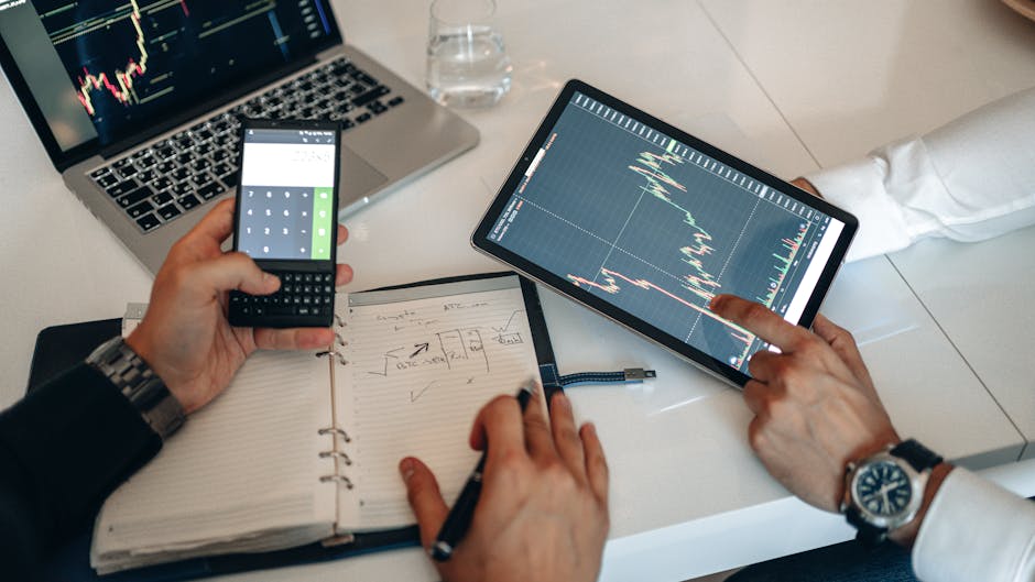 People analyzing cryptocurrency charts