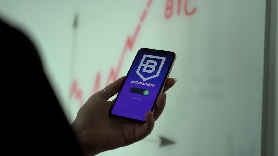 person reviewing fintech app on smartphone