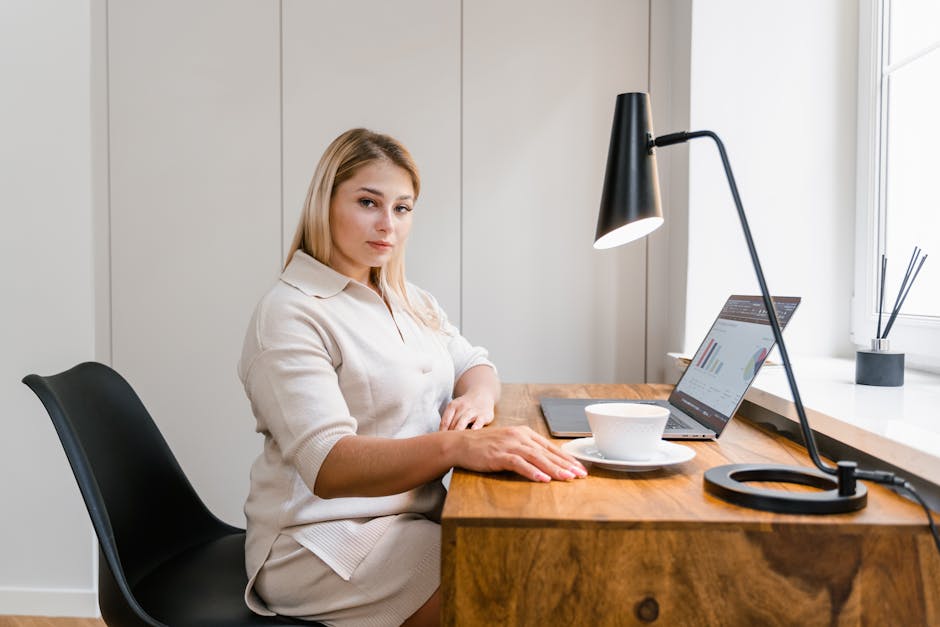 Polish entrepreneur working at modern desk