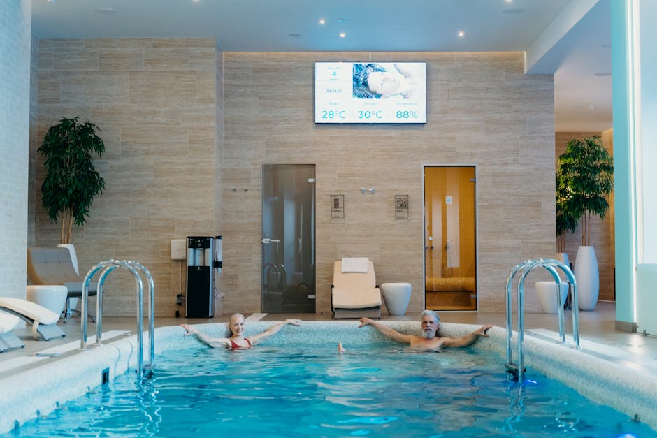 traditional Galician thermal spa outdoor pool