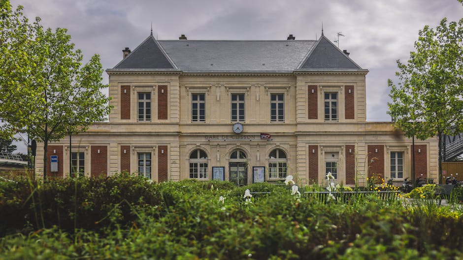 train station in provincial French town