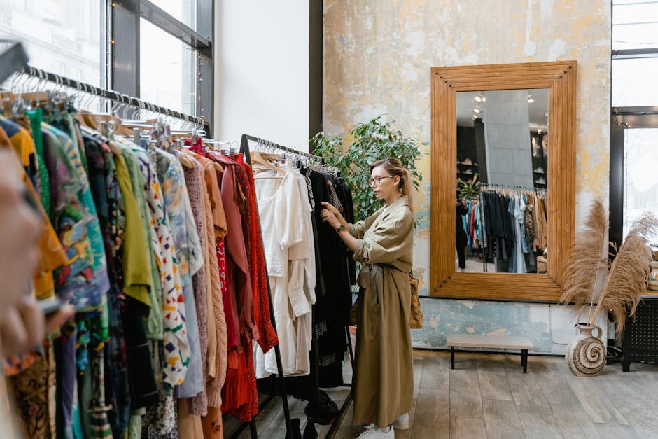 trendy oversized clothing store in Spain