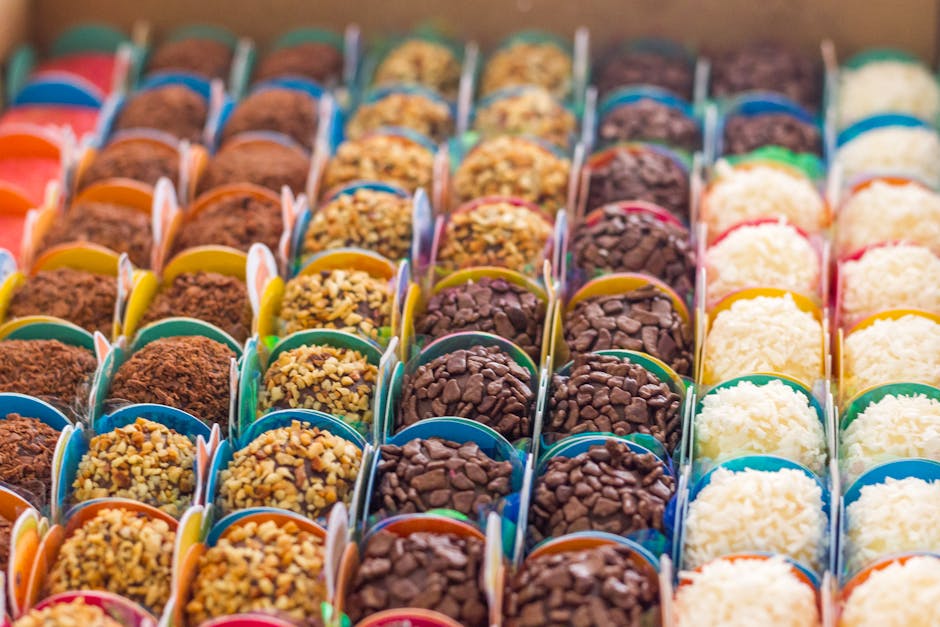 variety of brazilian snacks and sweets
