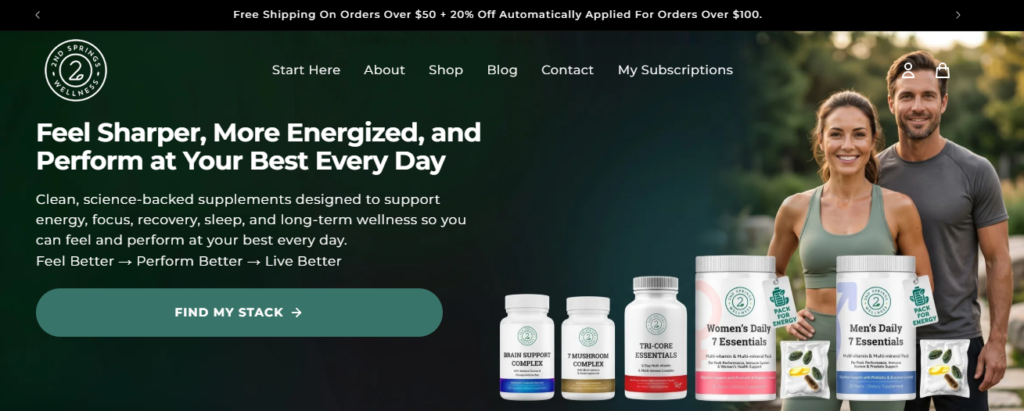 Support Your Daily Wellness Routine with 2nd Springs